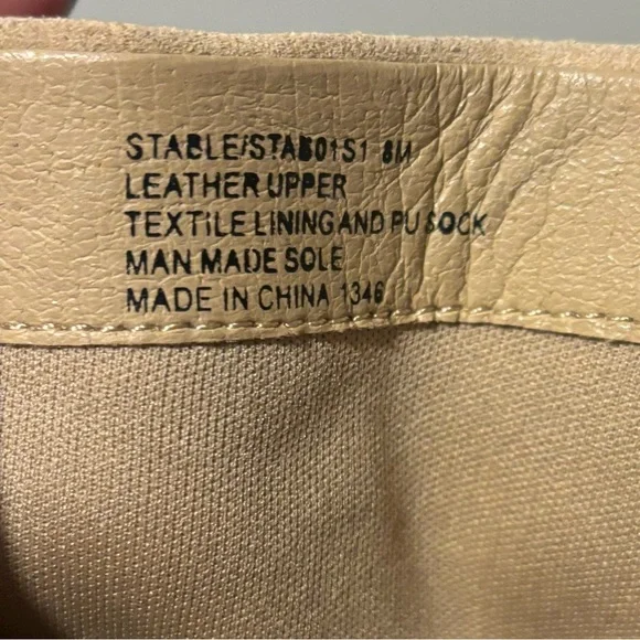 Womenn's Shoe Boots - Light Tan Suede - Size 8 - Picture 4 of 14